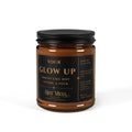 Your Glow Up "Smells Like Not Giving A Fuck" scented soy candle | amber jar