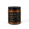 F.A.F.O. "Fuck Around & Find Out" Candle | Amber Jar Soy Candle